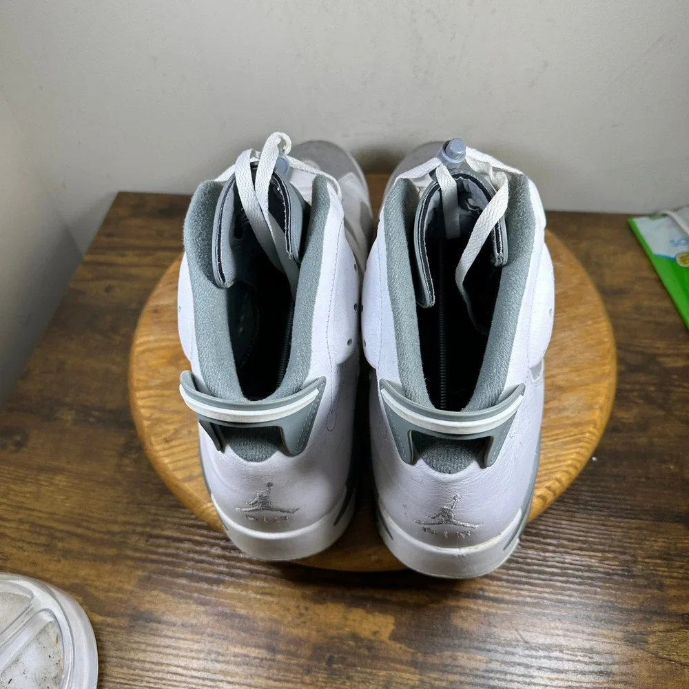 Air Jordan 6 Retro low White Grey Mens Sz 16 CT8529-100 Basketball Shoes